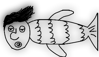 Sketch Bald Fish